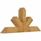 Ekena Millwork Saratoga Rough Sawn Timber Gable Bracket, Western Red Cedar, 60"W x 27"H x 6"D x 6"F, 11/12 Pitch GBW060X27X0606SAR00RWR - alternate 4
